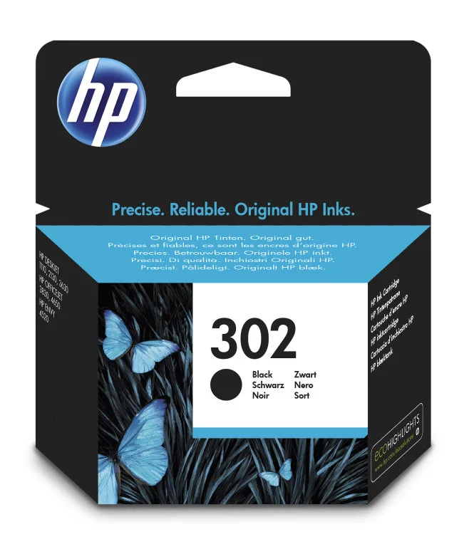 Tinteiro de Tinta Original Hp 302 Preto