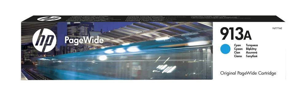 Hp Ink Cart. Pagewide F6t77ae No. 913a F?r Pagewide Pro 352/452 Cyan
