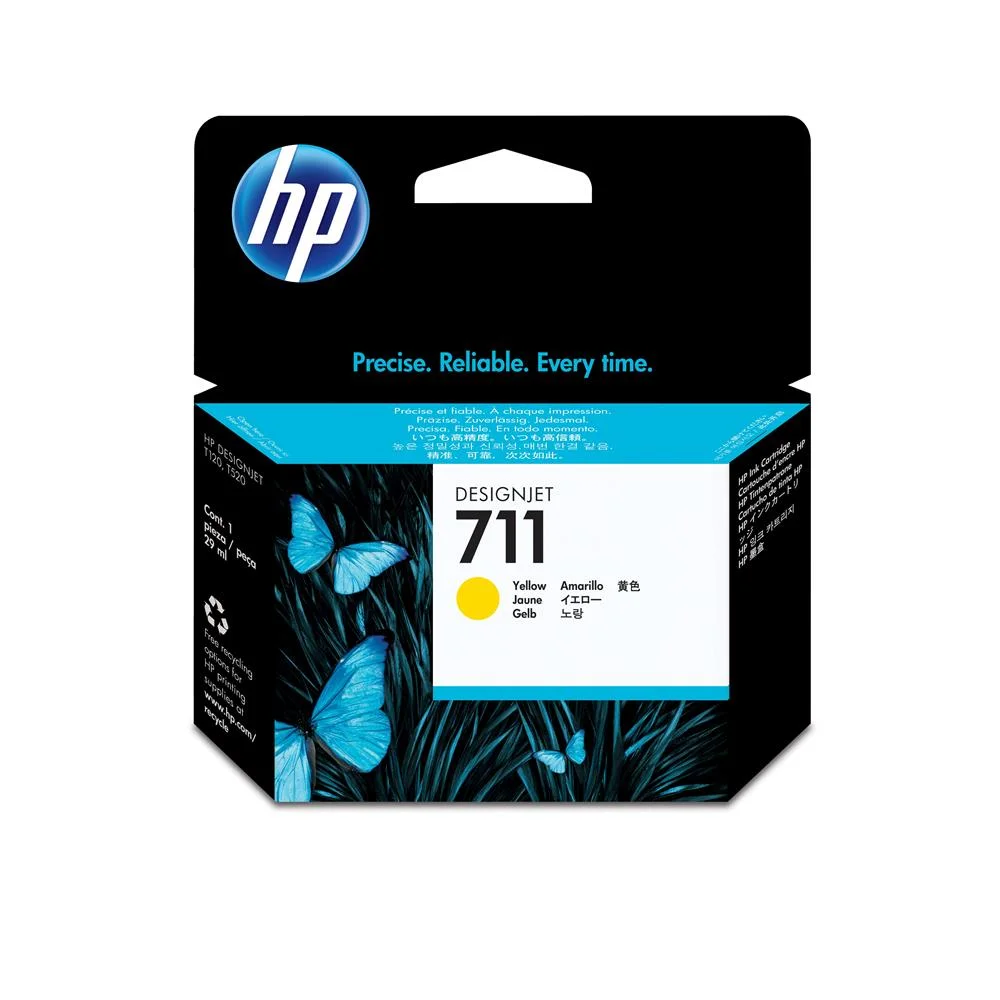 Hp Cartucho de Tinta Designjet 711 Amarillo de 29