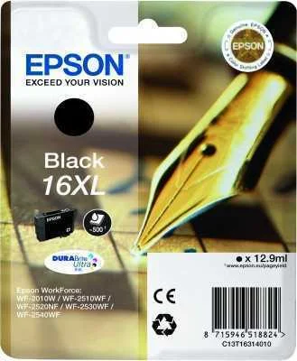 Tinteiro Epson Compat&iacute;vel 16 Xl, T1631 Preto