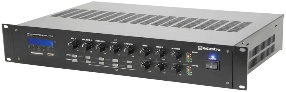 Amplificador 2 Zonas Usb/Sd/Fm/Bluetooth
