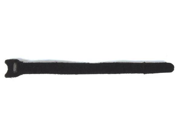 Cinta para Cables Con Gancho de Bucle Negro 12,5x.