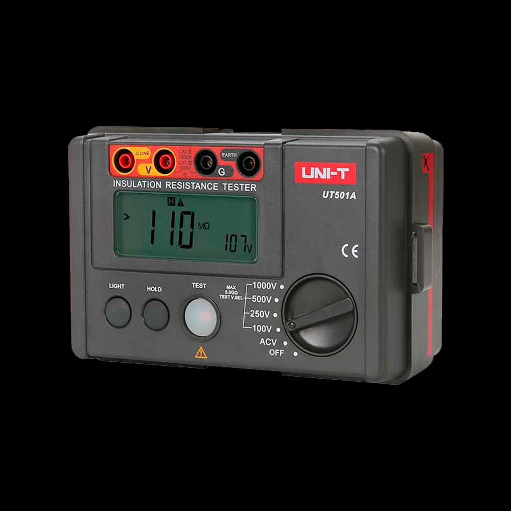 Medidor de Resist&ecirc;ncia de Isolamento El&eacute;trico - Visor Lcd At&eacute; 2000 Contas - Medi&ccedil;&atilde;o da Tens&atilde;o Ac At&eacute;