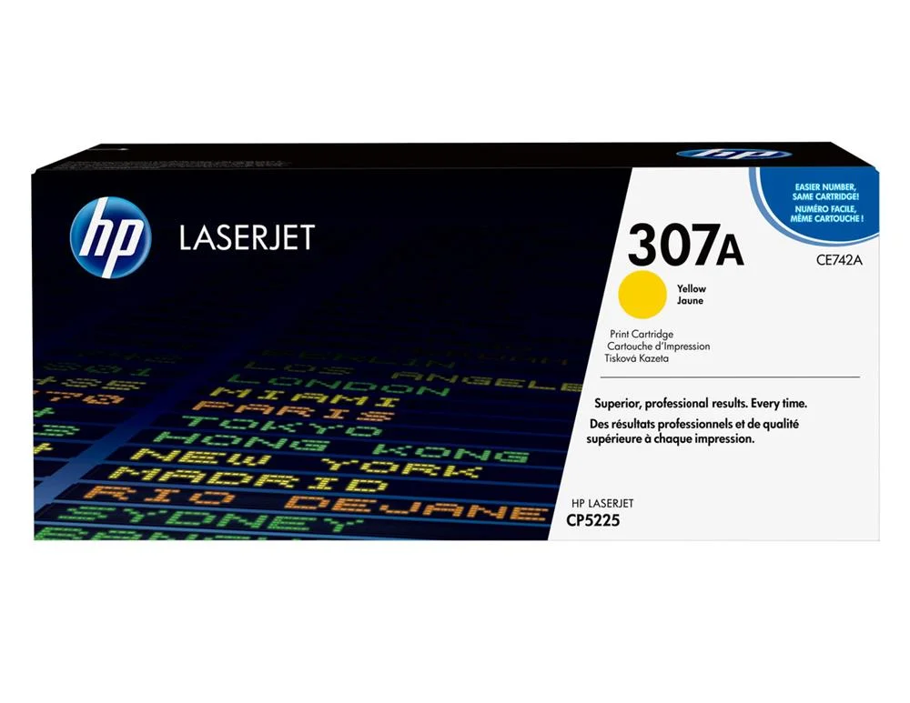Hp Toner Cart. Ce742a F?r Laserjet Cp5225 Yellow