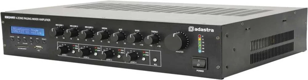 Rm244v Mixer-Amp With 4-Zone Paging