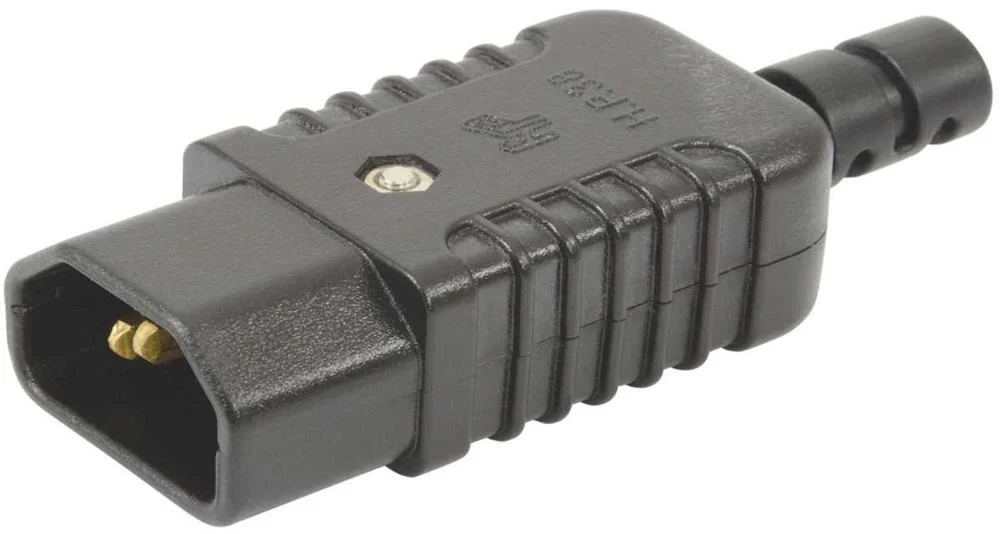 Ficha Iec Macho 3 Pinos In-Line C14