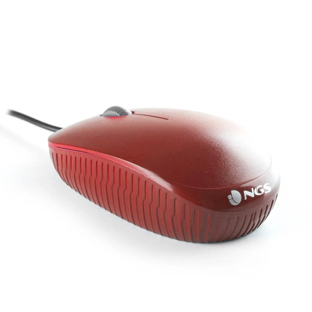 Rato NGS Optical 1000 dpi Vermelho - REDFLAME