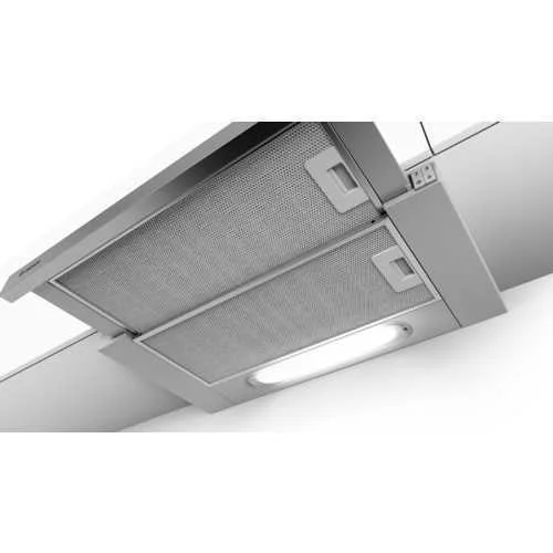 Bosch Serie 4 Dft63ac50 Cooker Hood Semi Built-In (Pull Out) Silver 360 M3/H D