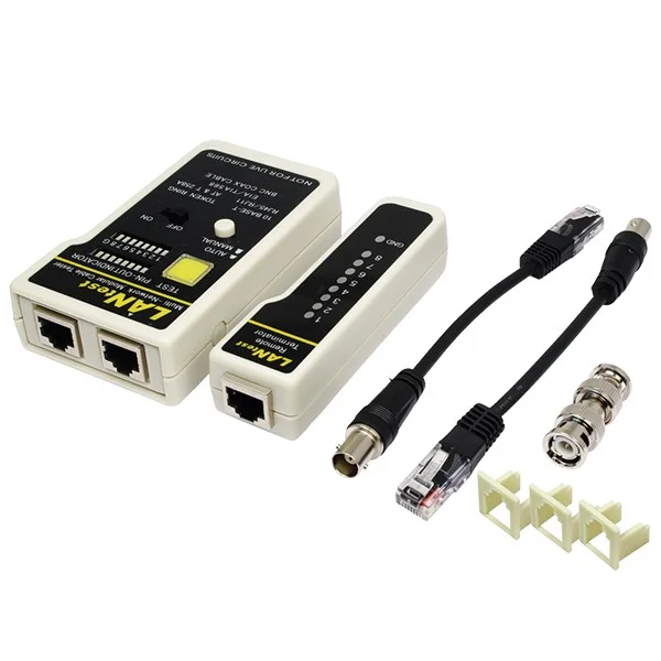 Testador para Cabos Rj11, Rj12, Rj45 Y Bnc