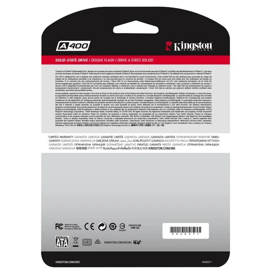 Kingston A400 SSD 480gb