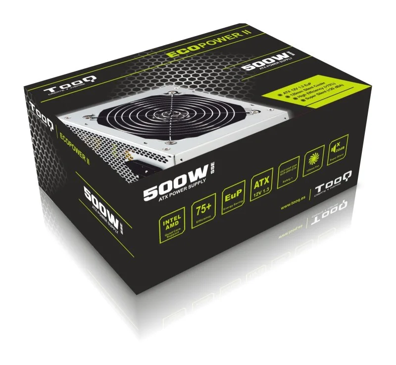 Fuente de Alimentaci&oacute;n TooQ TQEP-500SSE/ 500W/ Ve.