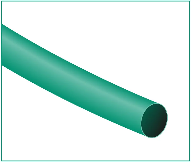 Manga Termo Retratil Verde 2.4mm 125&ordm; 1.2m