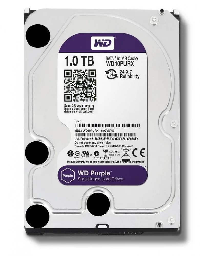 Western Digital Purple 3.5  1000 Gb Serial Ata Iii