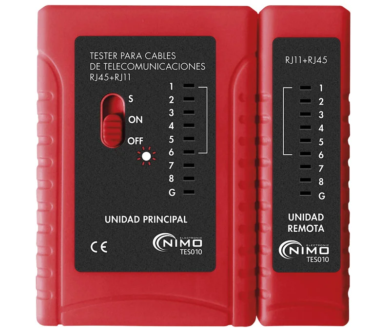 Testador Cabos Rede Rj11  Rj12  Rj45