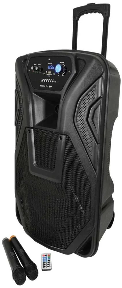 Coluna Busker Pa 15" C/ Micros P Mp Bluetooth