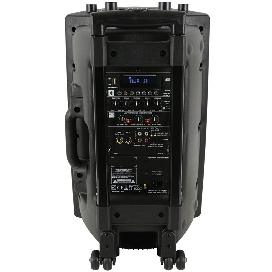 Sistema Pa Portatil 12" Uhf/Usb/Sd/Fm e Bluetooth