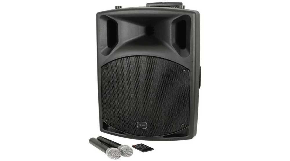 Sistema Pa Portatil 15" Uhf Usb/Sd/Fm e Bluetooth