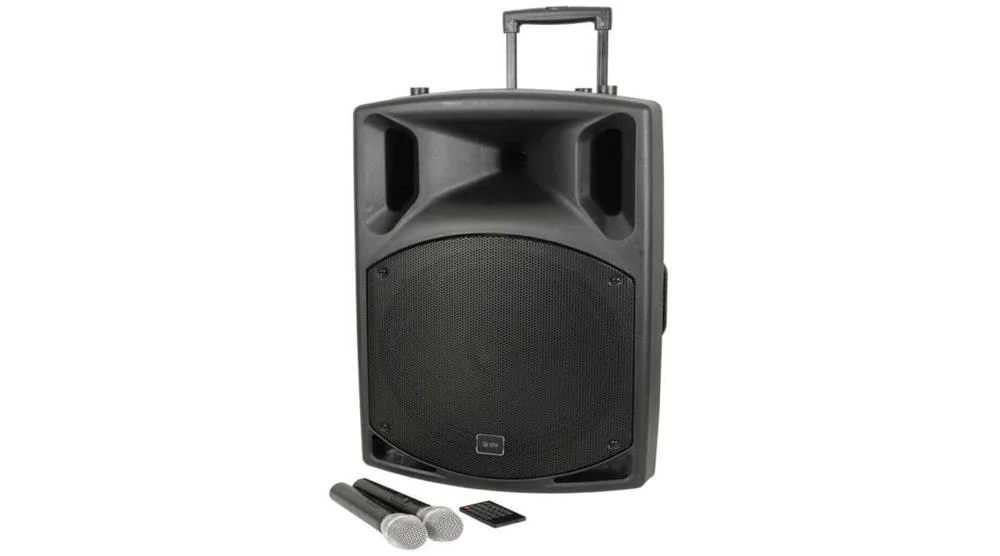 Sistema Pa Portatil 15" Uhf Usb/Sd/Fm e Bluetooth