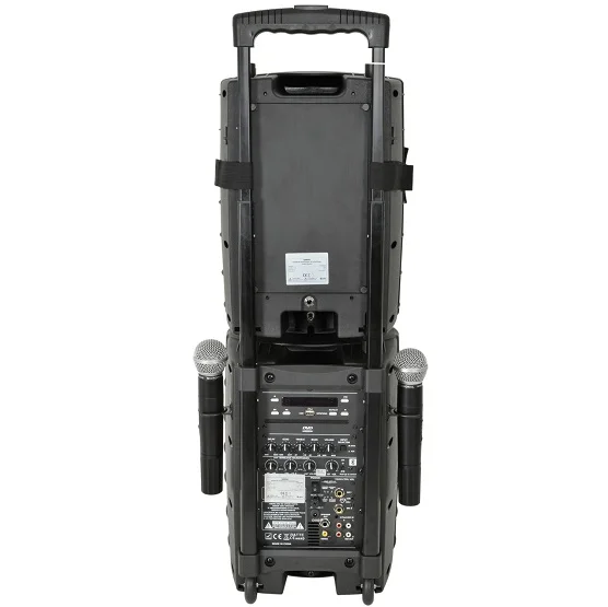 Sistema Pa Portatil C/Micros Uhf Bluetooth Y Dvd