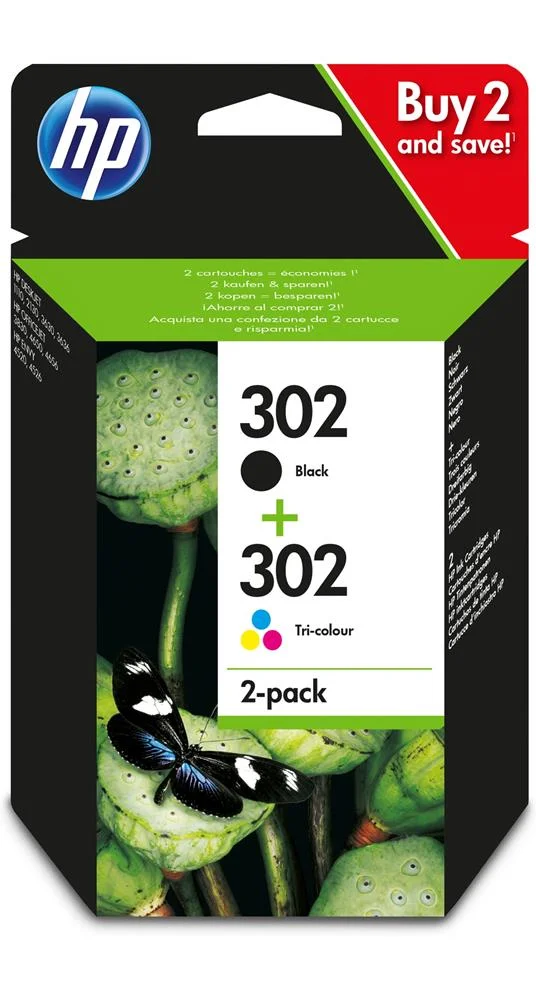 Cartucho de Tinta Compatible Hp 302 (2 Pcs)