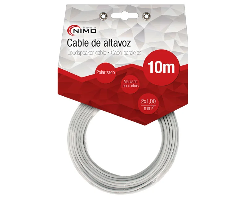 Cabo De Coluna 2X1.0Mm&sup2; Branco Polarizado 10M