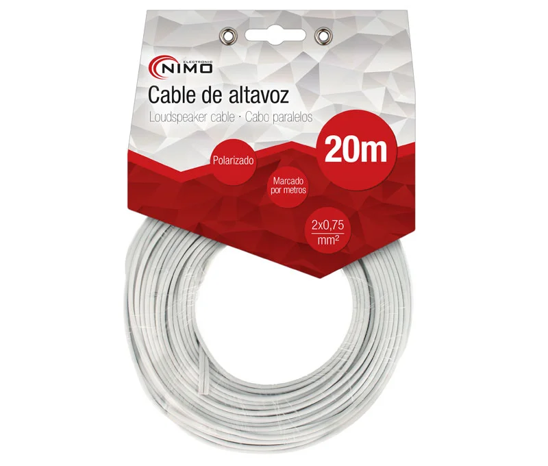 Cabo De Coluna 2X0.75Mm&sup2; Branco Polarizado 20M