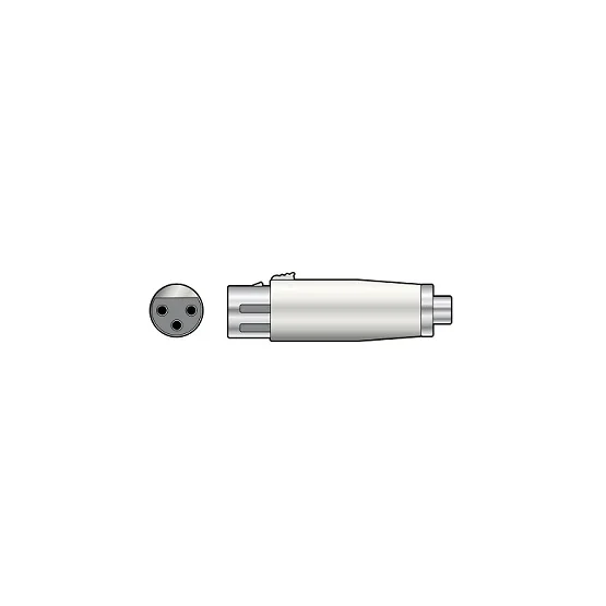 Adaptador Xlr 3 Pinos F&eacute;mea Para Rca F&eacute;mea