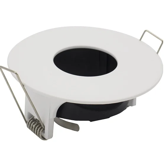 Aro M&oacute;vel Redondo 30&ordm; Aluminio Gu10 Branco