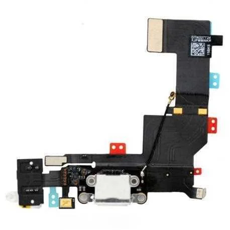Flex Conector Carga+Audio+Microfone iPhone Branco