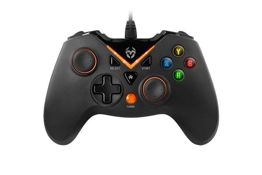 Gamepad Krom Key PC PS3 Preto/Laranja