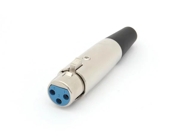 Enchufe de N&iacute;quel de 3 Pines Hembra Xlr