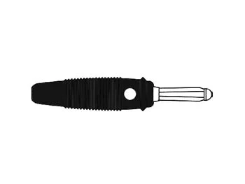 Ficha Banana 4mm com Entrada Transversal Hq