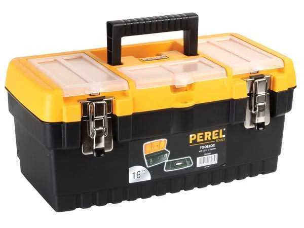 Caixa de Ferramentas com Fechos Met&aacute;licos - 413 X 212 X 186 Mm - 16,2 L