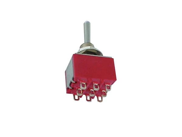 Interruptor Toggle Vertical 3pdt On-On - Tipo Pcb