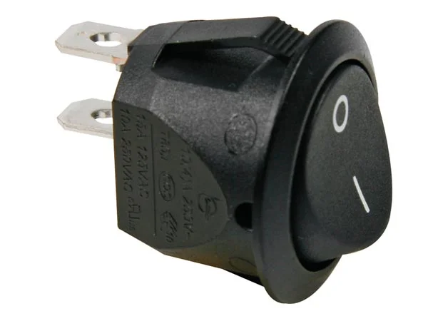 Black Rocker Switch Button 1p Spst Off-On