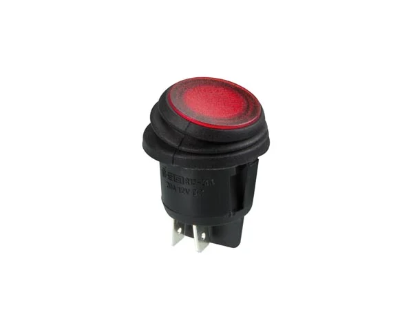 Interruptor Rocker Lumin.-Verm. LED 12v-2p/On-Off