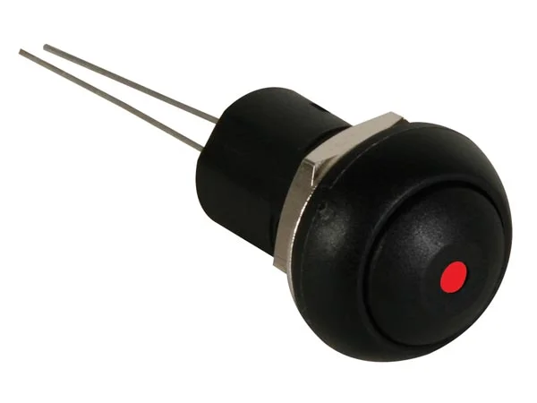 Mini Interruptor Pulsador  Vermelho Led 1p -Off-On