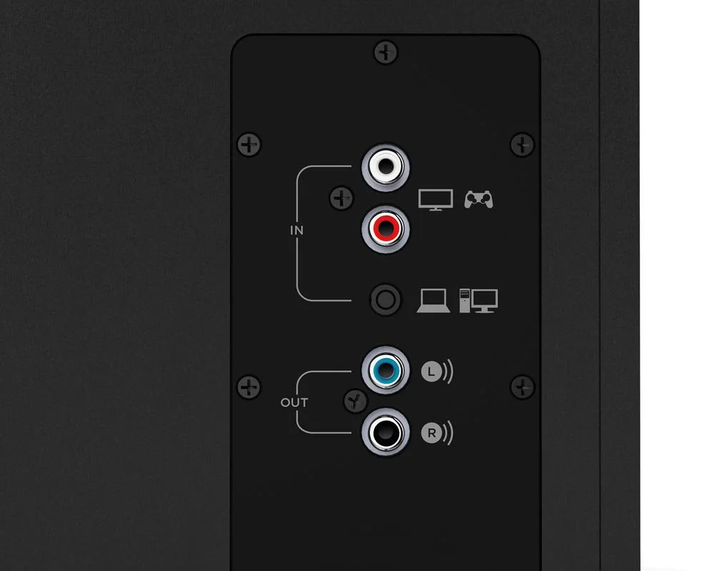 Colunas Logitech Z533 Stereo 2.1 120w Peak / 60w Rms Preto