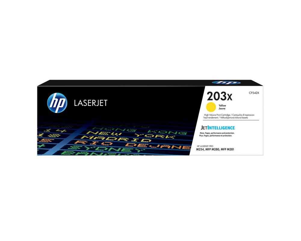 Hp Cartucho de T&oacute;ner Original Laserjet 203x Amaril