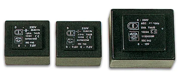 Transformador Encapsulado 5va 2 X 15v / 2 X 0.167a
