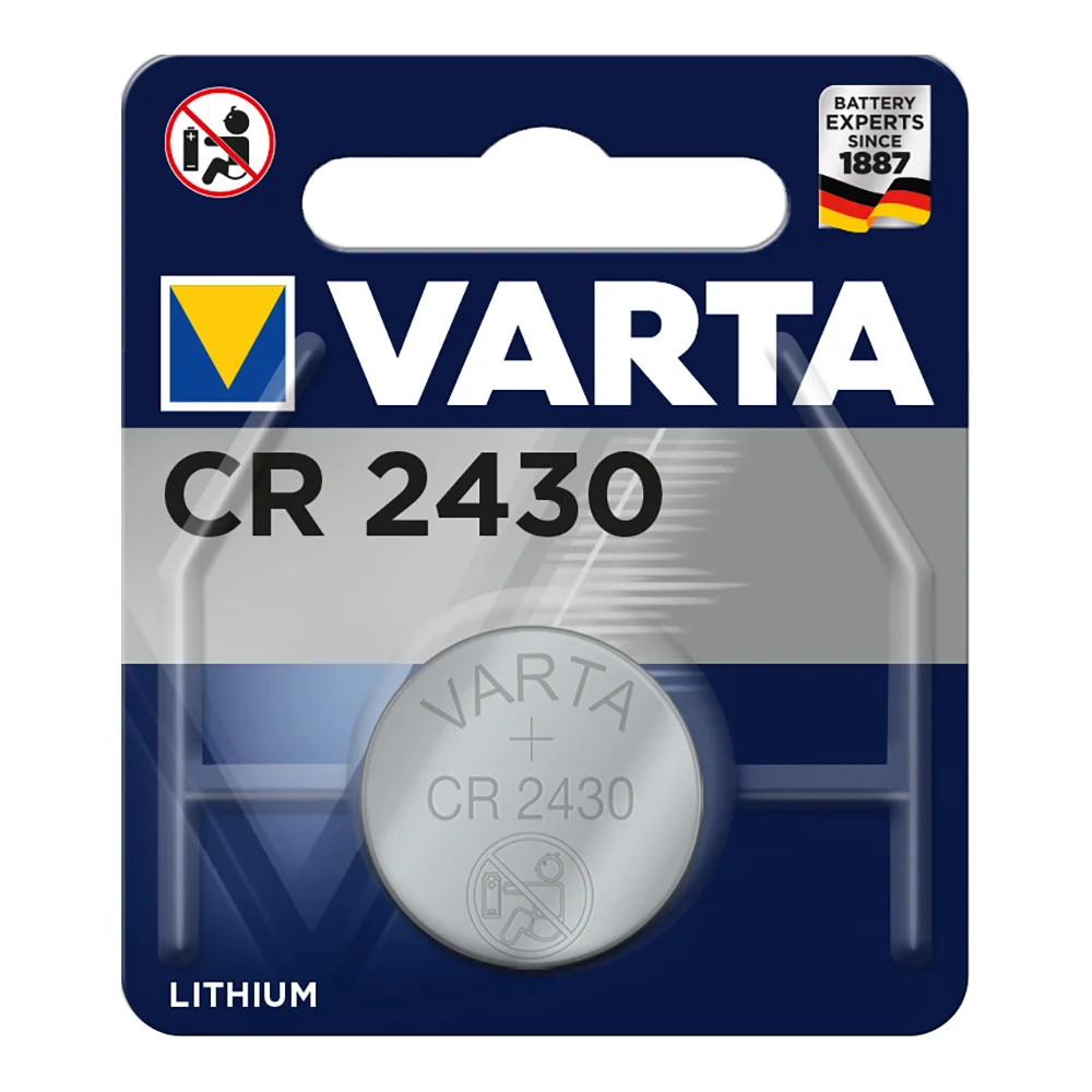 Varta Batterie Knopfzelle Cr2430 3v 290mah Lithium      1st.