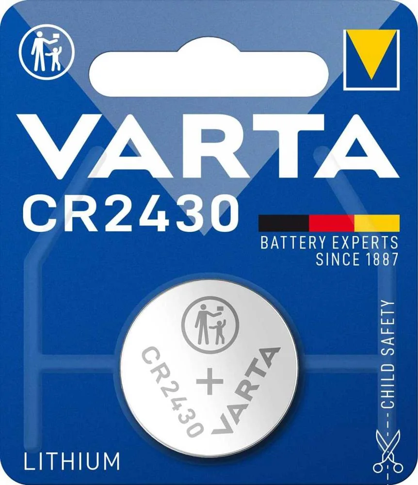Varta Batterie Knopfzelle Cr2430 3v 290mah Lithium      1st.