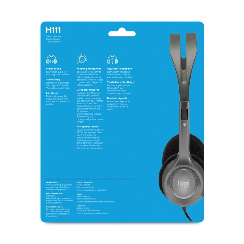 Logitech H111 Computer Headset (981-000593)