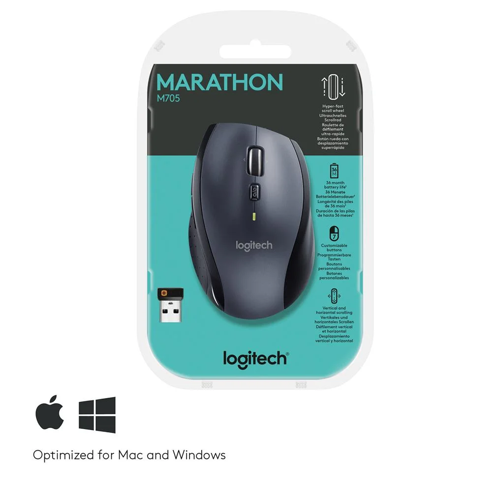 Logitech Marathon M705 Wireless Mouse (910-001949)