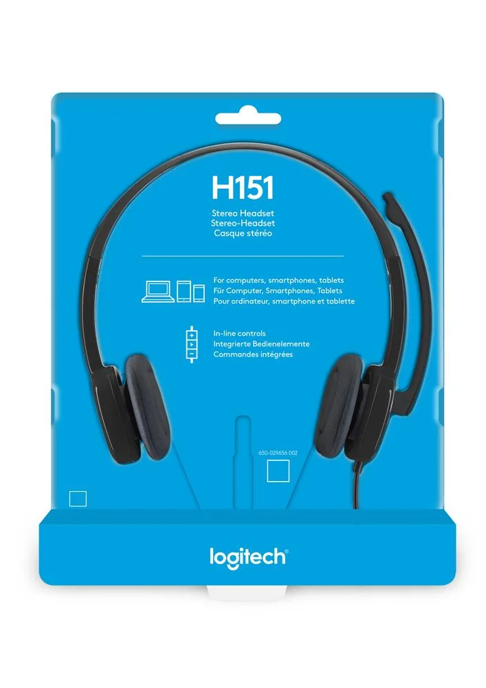 Auriculares Micro Logitech H151 Negro