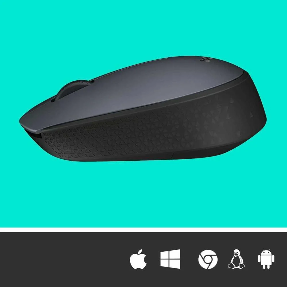 Rato &Oacute;ptico Logitech M170 Wireless 1000dpi Cinza/Preto