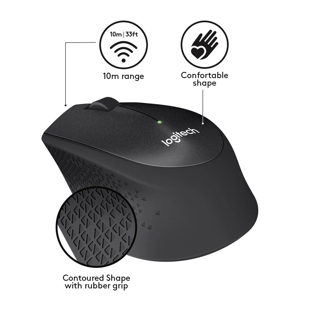 Rato Sem Fios &Oacute;tico Logitech 910-004909 1000 Dpi