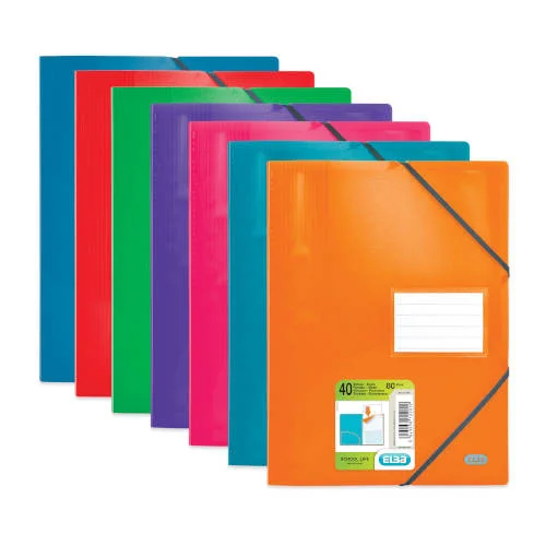Carpeta de Fundas Fijas Semi R&ouml;gida Con Gomas Sch.