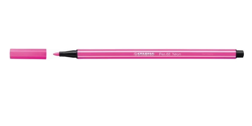 Rotulador Punta Fibra Media 1mm. Pen 68 Rosa Stab.