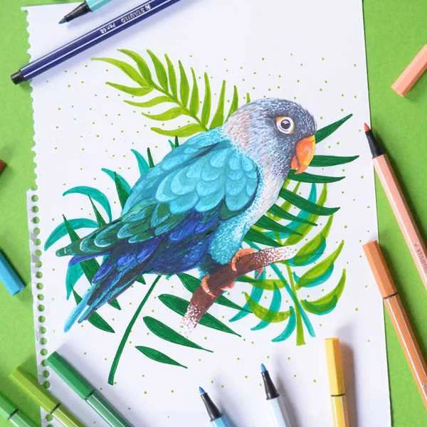 Rotulador Punta Fibra Media 1mm. Pen 68 Gris Clar.